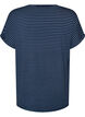Randig t-shirt i viskos med rund halsringning, Bl&aring;, Packshot image number 1