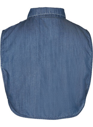 Lös skjortkrage i lyocell, Blue Denim , Packshot image number 1