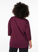 Tr&auml;ningsblus med trekvarts&auml;rm, R&ouml;d, Model image number 2