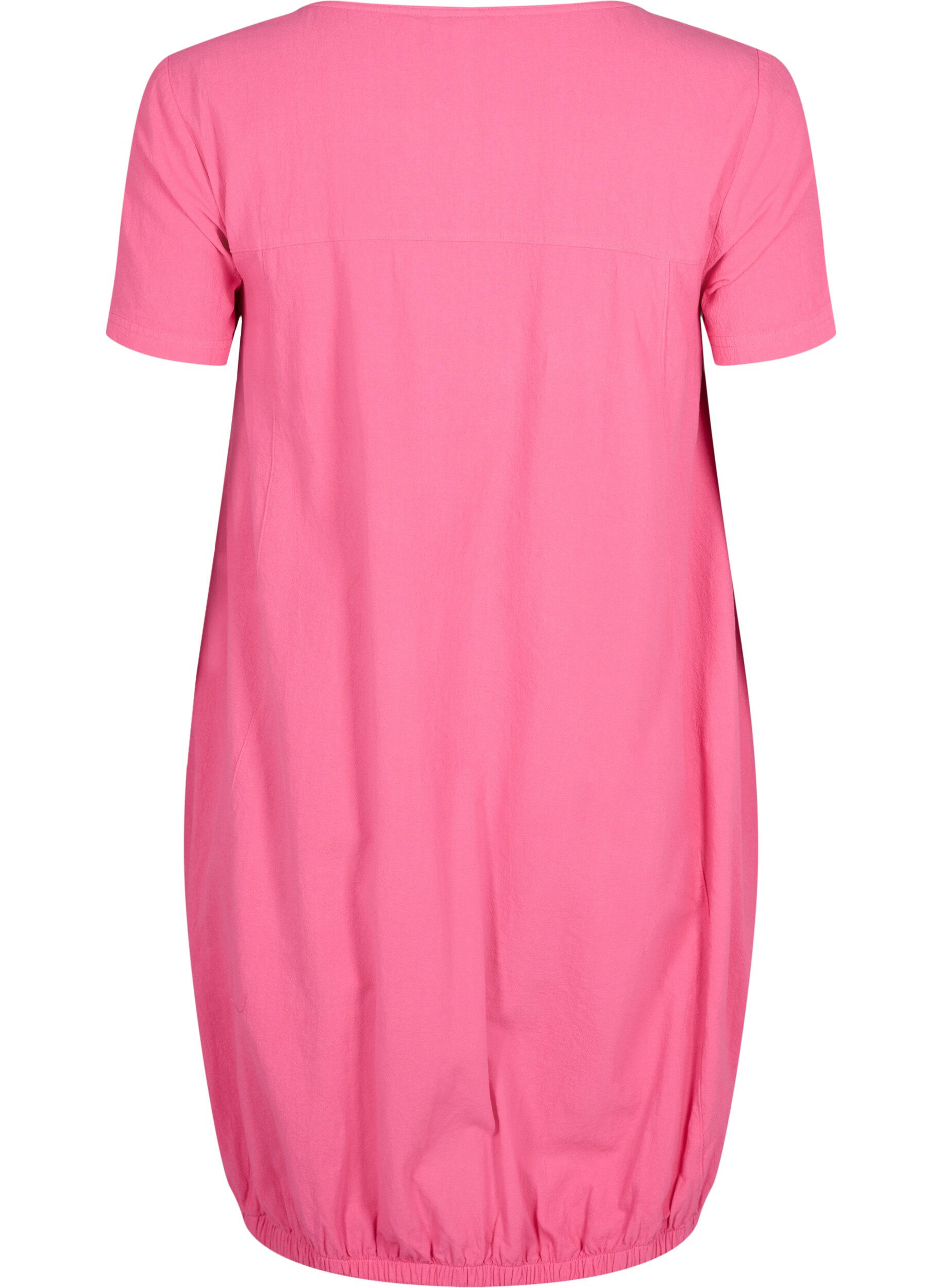 ZizziKort&auml;rmad bomullskl&auml;nning, Rosa, Packshot image number 1