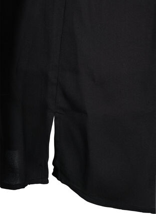 Lång skjorta med pärldetaljer, Black, Packshot image number 3