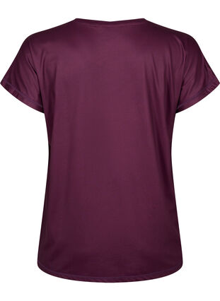 Kortärmad t-shirt för träning, Italian Plum, Packshot image number 1
