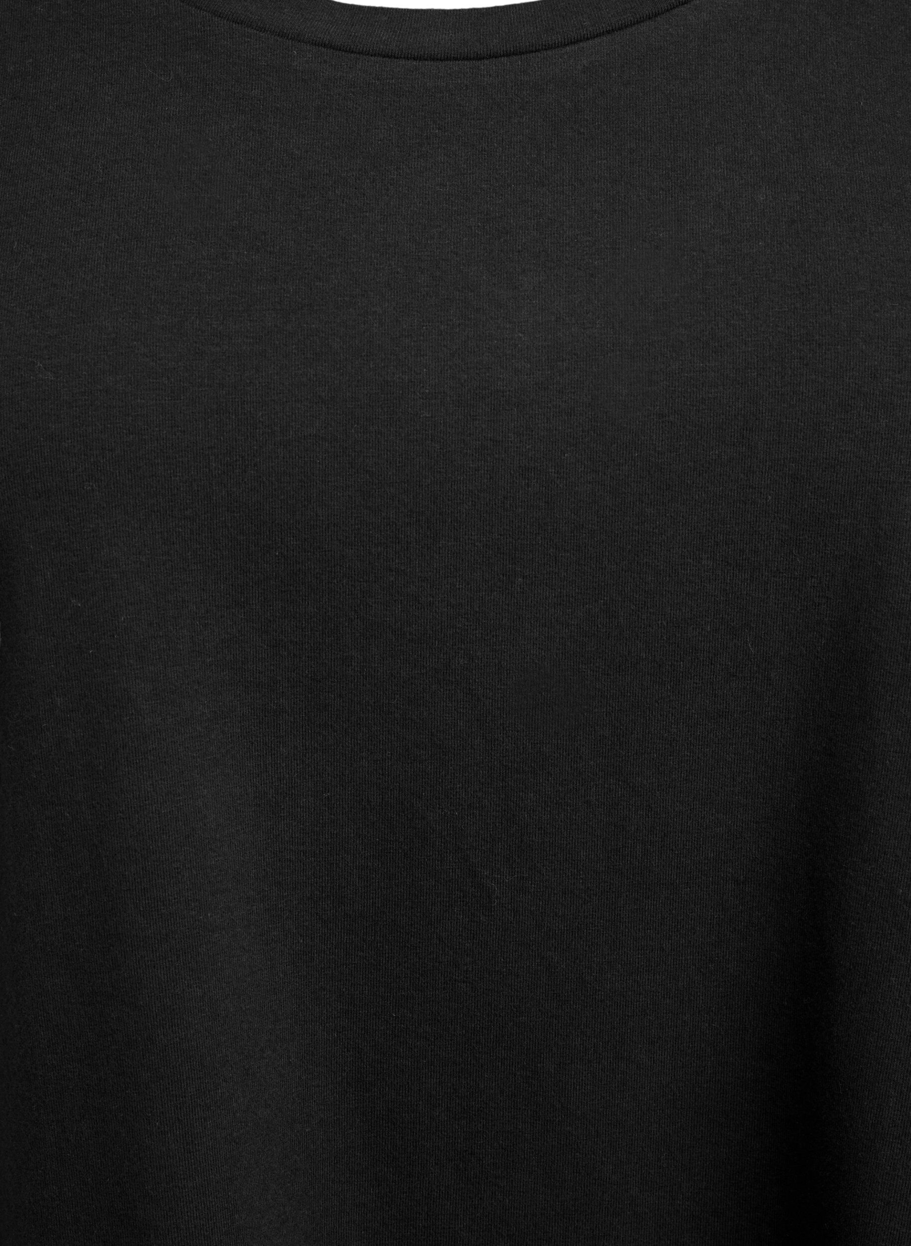 ZizziBaslinne i jersey med l&aring;nga &auml;rmar, Svart, Packshot image number 2