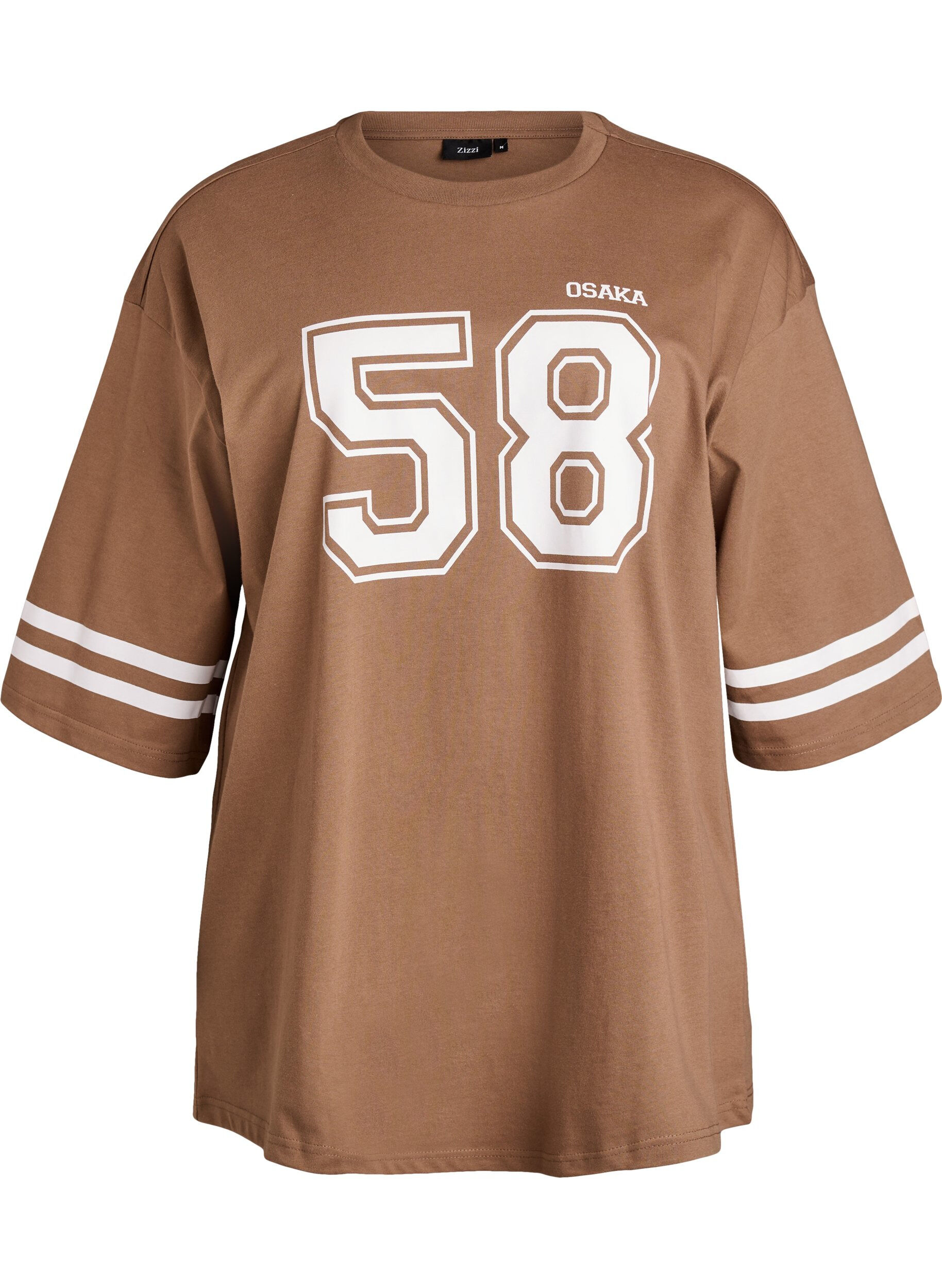 Oversized college-t-shirt med 3/4-&auml;rmar