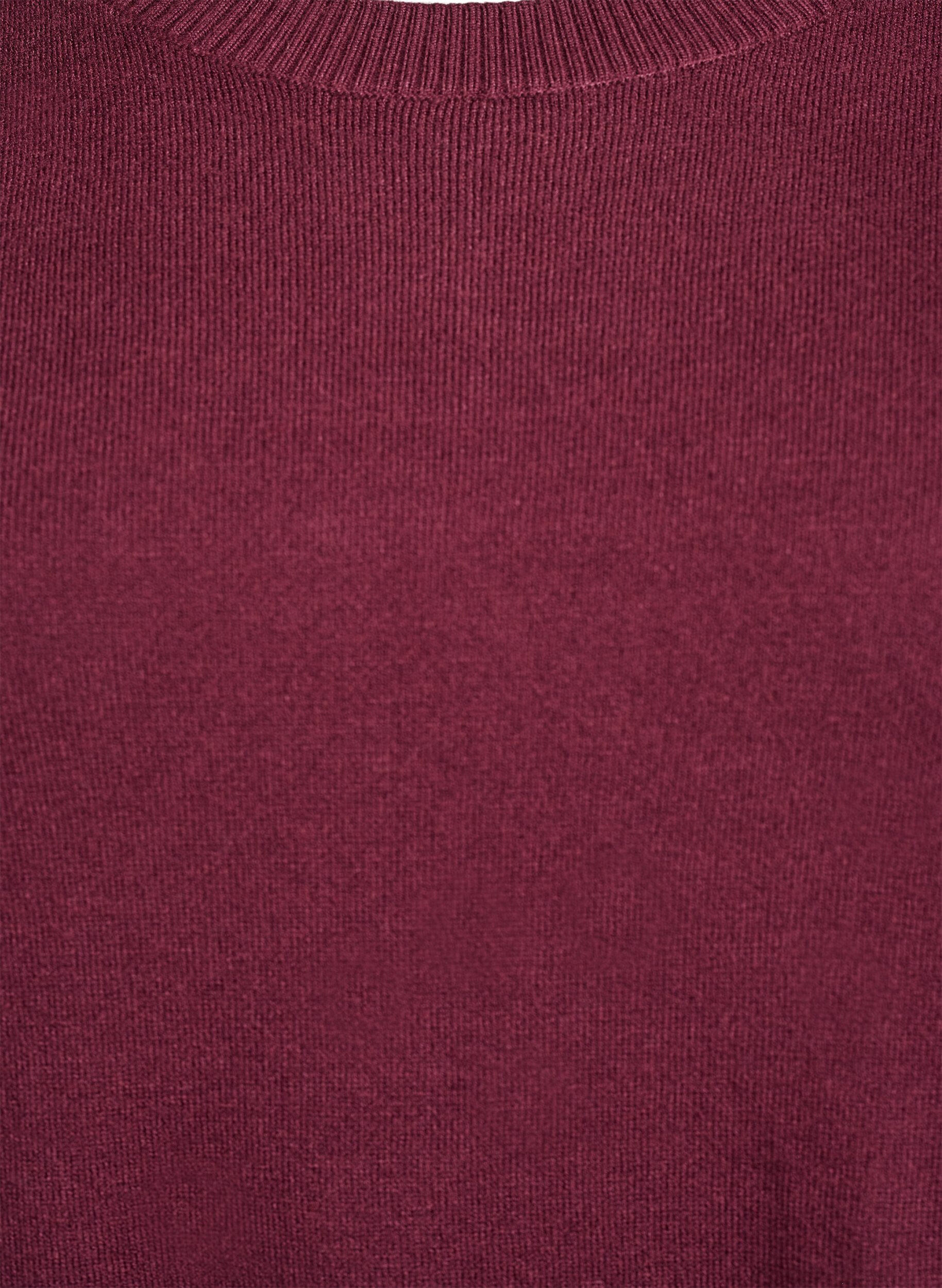 ZizziStickad blus med rund hals, R&ouml;d, Packshot image number 2