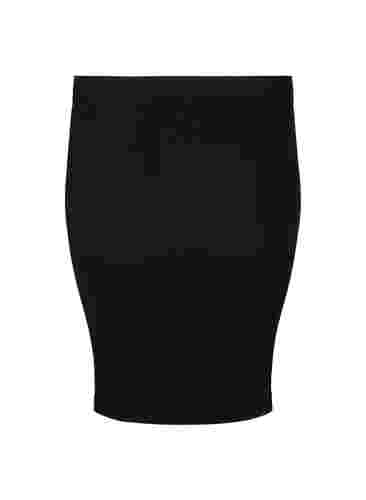Kroppsnära kjol utan sömmar, Black, Packshot image number 1