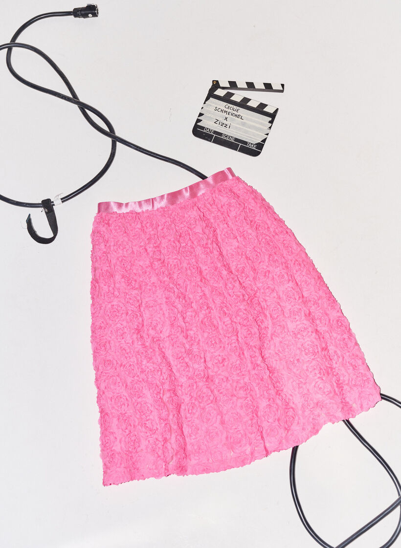 Midikjol med 3D-blommor, Dianthus, Image image number 0