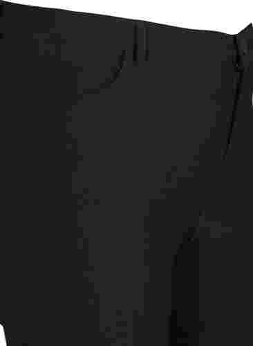 Regular fit byxor med hög midja, Black, Packshot image number 2