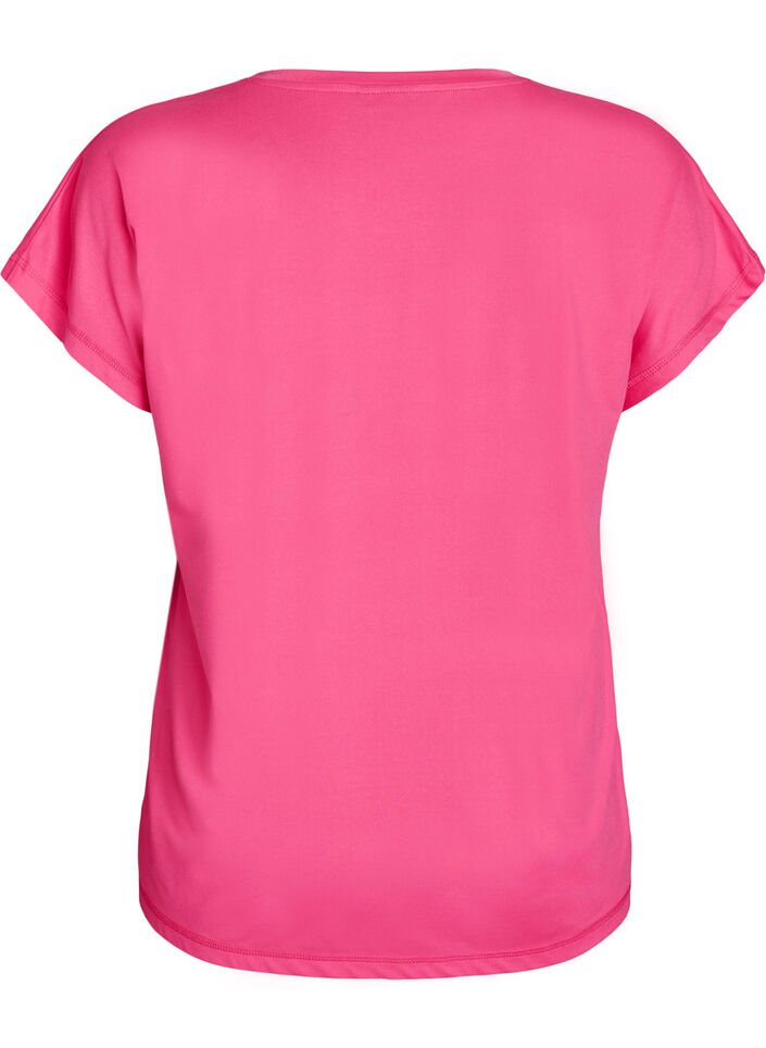 Enf&auml;rgad tr&auml;nings-T-shirt, Rosa, Packshot image number 1