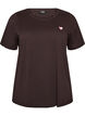 T-shirt med tryck, Brun, Packshot image number 0