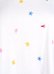 T-shirt i ekologisk bomull med broderade motiv, Vit, Packshot image number 2
