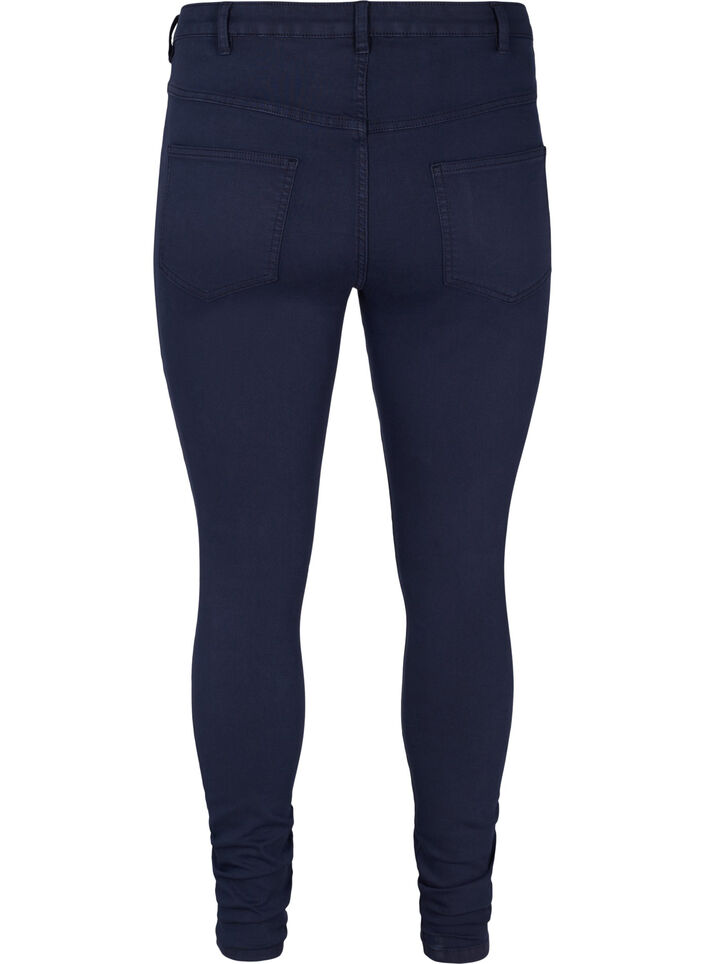 Super slim Amy jeans med hög midja, Night Sky, Packshot image number 1