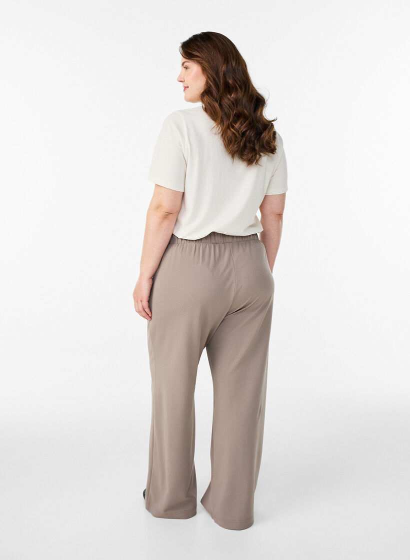 Byxor med vida ben, Beige, Model image number 1