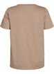 T-shirt med blommigt tryck, Beige, Packshot image number 1