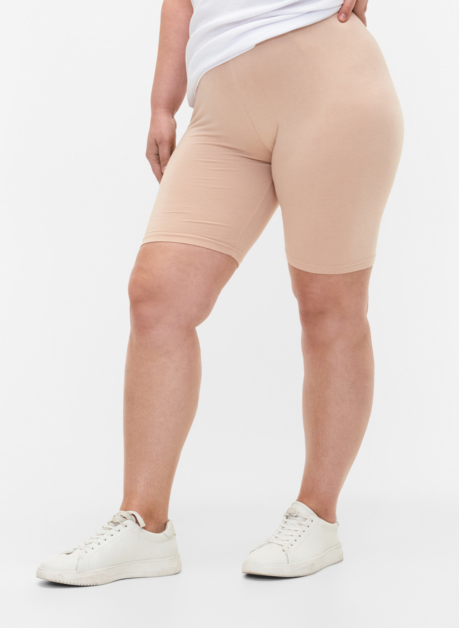 Enf&auml;rgad cykelbyxa, Beige, Model