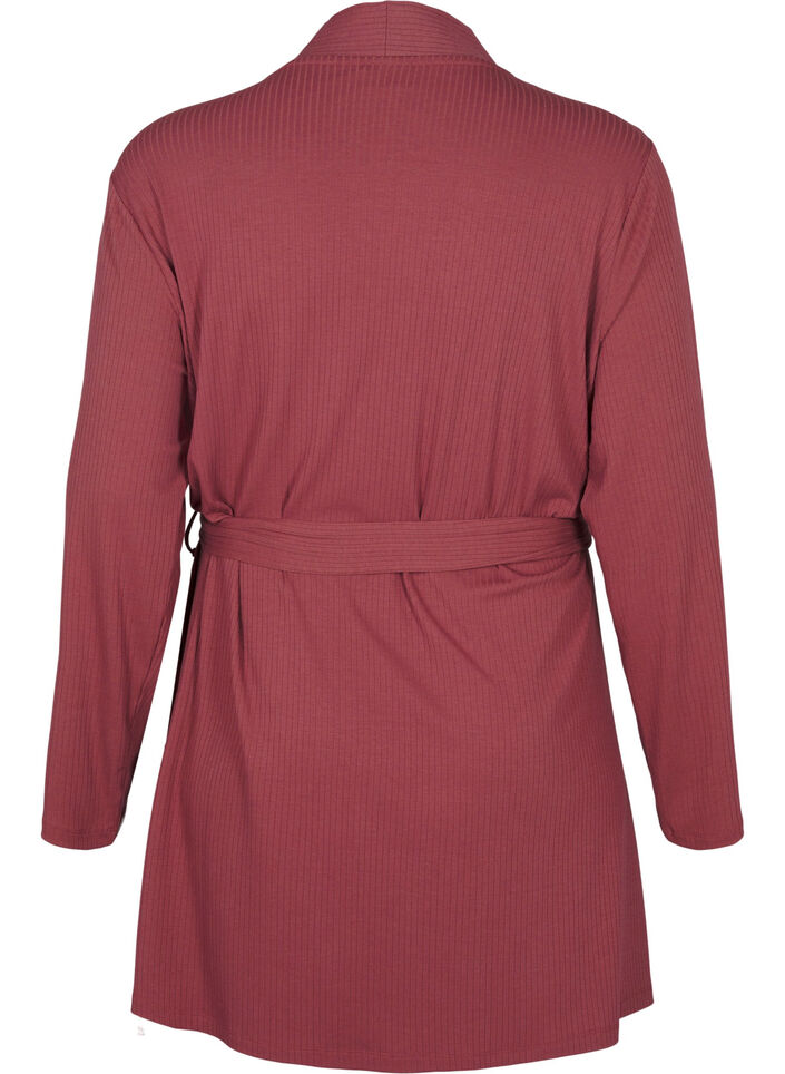 Morgonrock med knytskärp, Rose Brown, Packshot image number 1