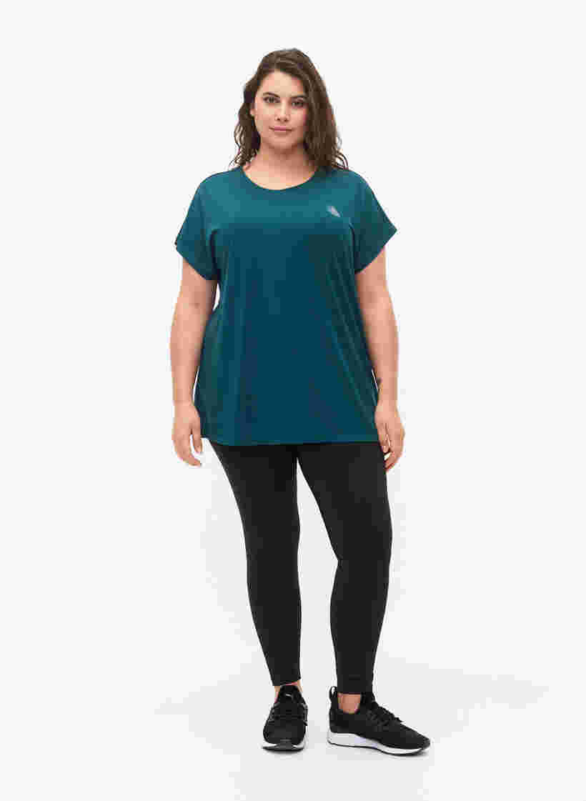 Kortärmad t-shirt för träning, Deep Teal, Model image number 2