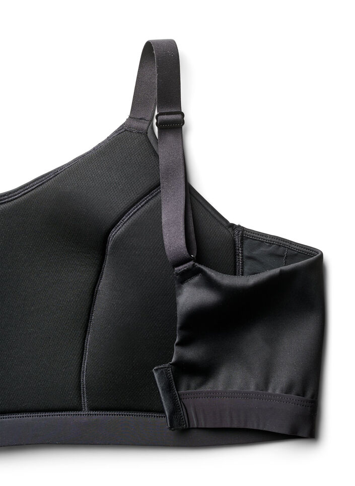 L&auml;tt vadderad sport-BH, Svart, Packshot image number 3