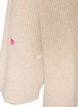 Stickad blus med sm&aring; broderade motiv, Beige, Packshot image number 3