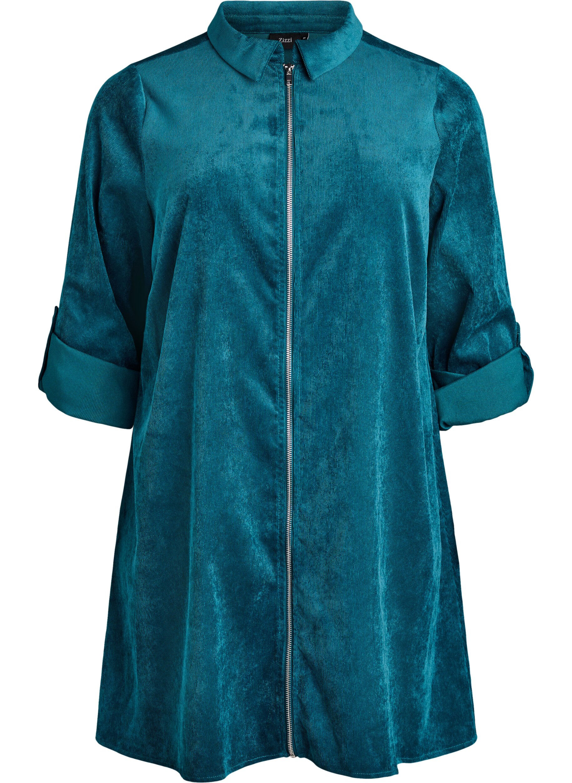 Manchesterkl&auml;nning med dragkedja och 3/4-&auml;rmar