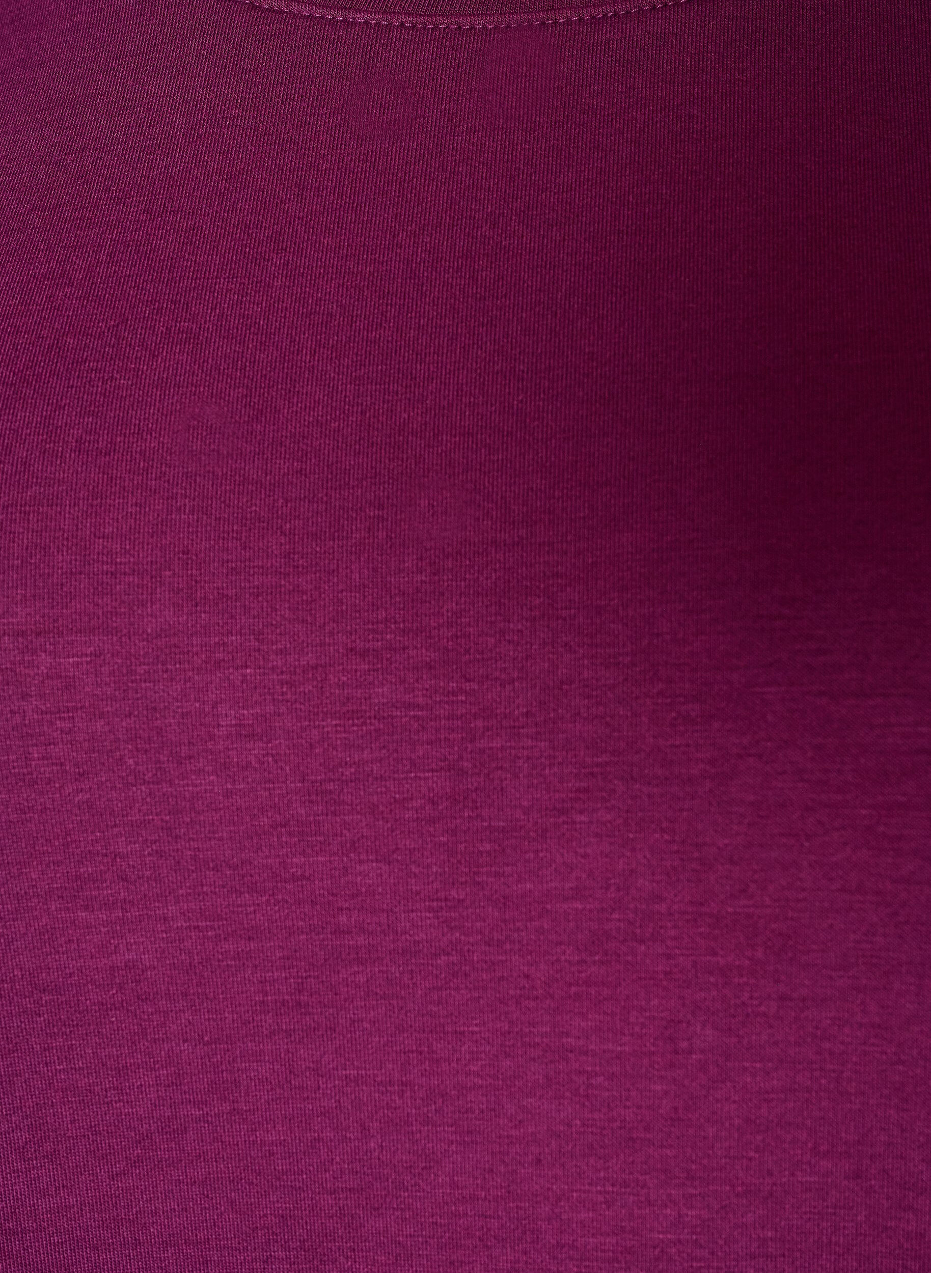 ZizziL&aring;ng&auml;rmad blus i jersey med rund hals, Lila, Packshot image number 2