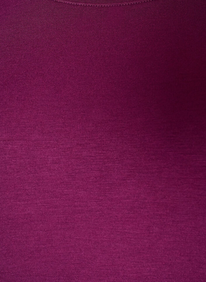 L&aring;ng&auml;rmad blus i jersey med rund hals, Lila, Packshot image number 2