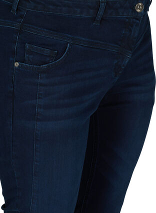 Sanna jeans med extra slim fit och normal midjehöjd, Dark blue, Packshot image number 2