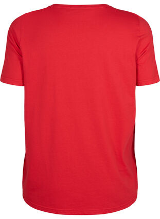 T-shirt från FLASH med tryck, High Risk Red Heart, Packshot image number 1