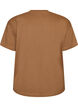 T-shirt i 100% bomull med korta &auml;rmar och tryck, Brun, Packshot image number 1