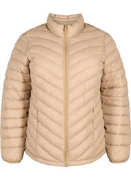 Lättviktsjacka med fickor, Brun