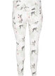 Högmidjade Amy jeans med blommönster, White Flower AOP L78, Packshot image number 1