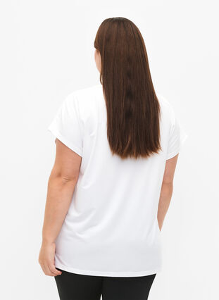 Kortärmad t-shirt för träning, Bright White, Model image number 1