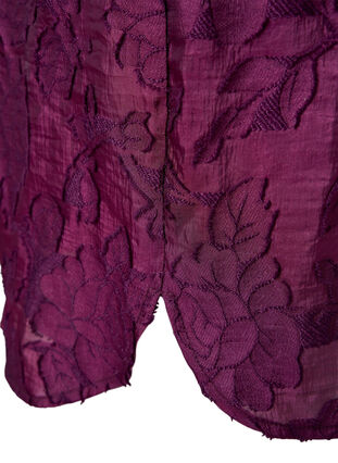 Lång jacquard skjorta, Dark Purple, Packshot image number 3