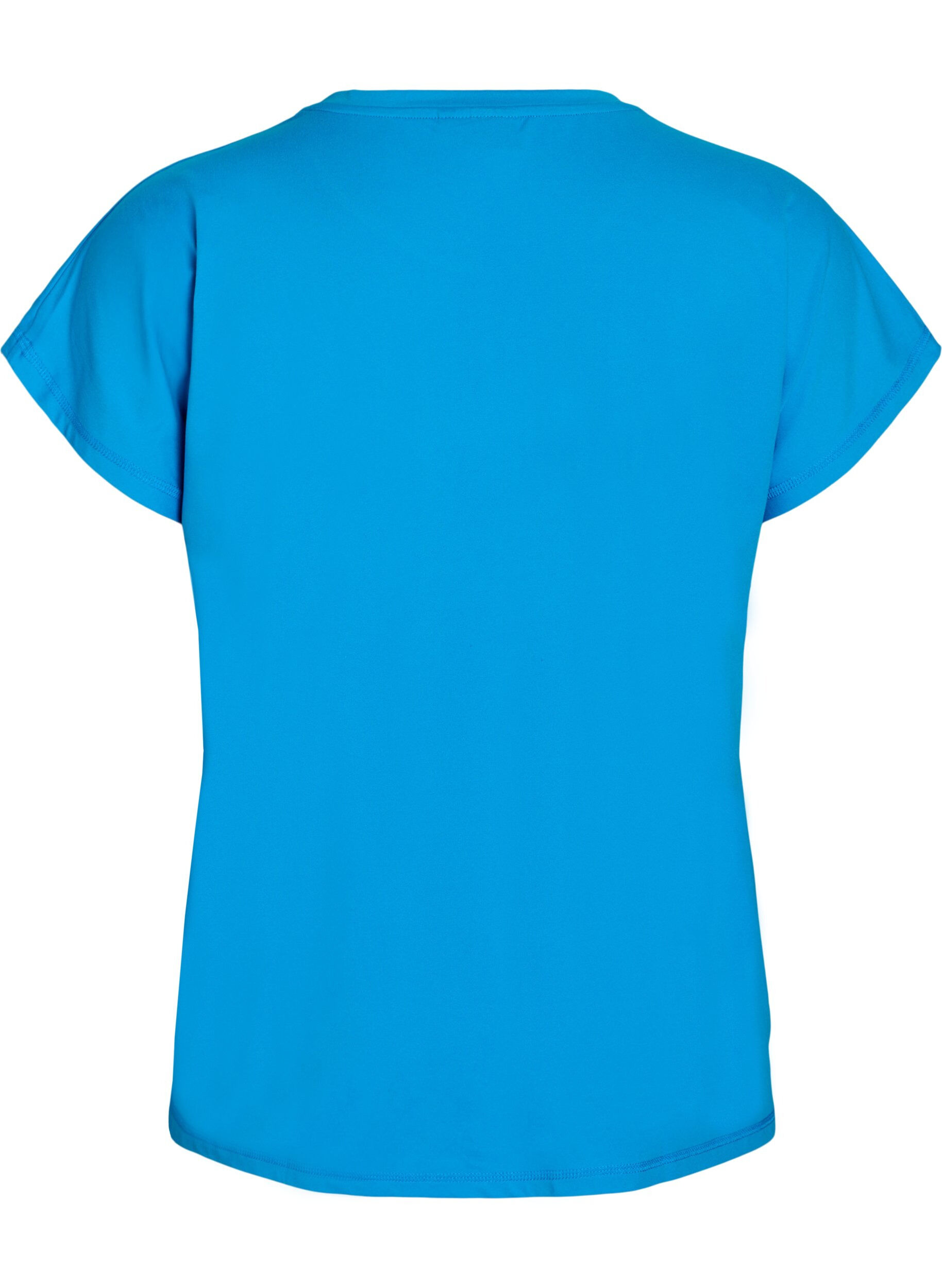 ZizziEnf&auml;rgad tr&auml;nings-T-shirt, Bl&aring;, Packshot image number 1