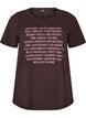 T-shirt med tryck, Brun, Packshot image number 0