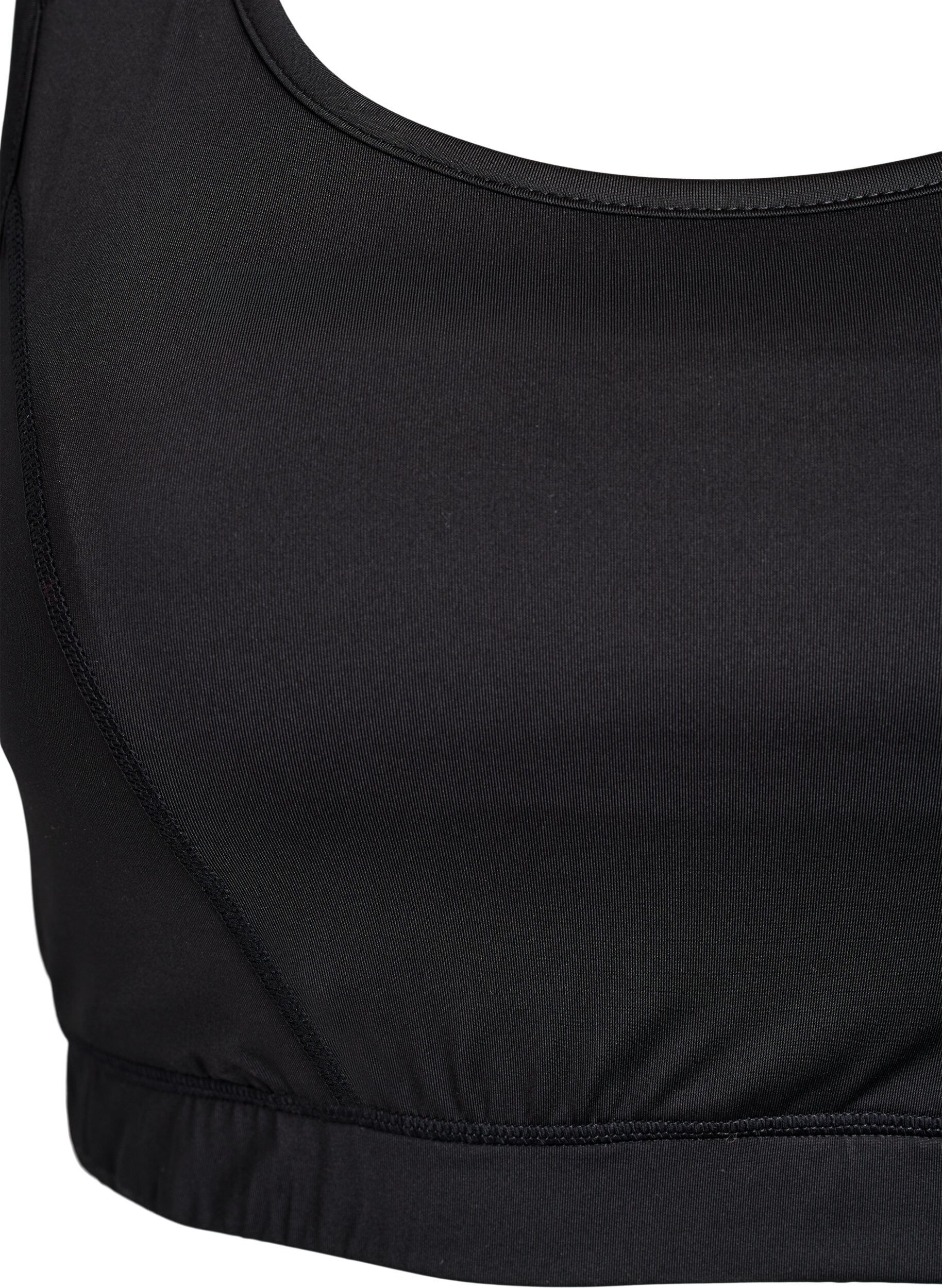 ZizziSport-BH med racerback, Svart, Packshot image number 2