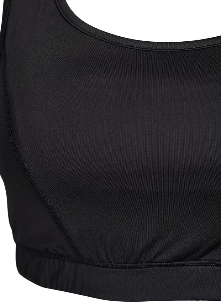 Sport-BH med racerback, Svart, Packshot image number 2