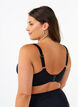 Bikini-bh med bygel och drapering, Svart, Model image number 1
