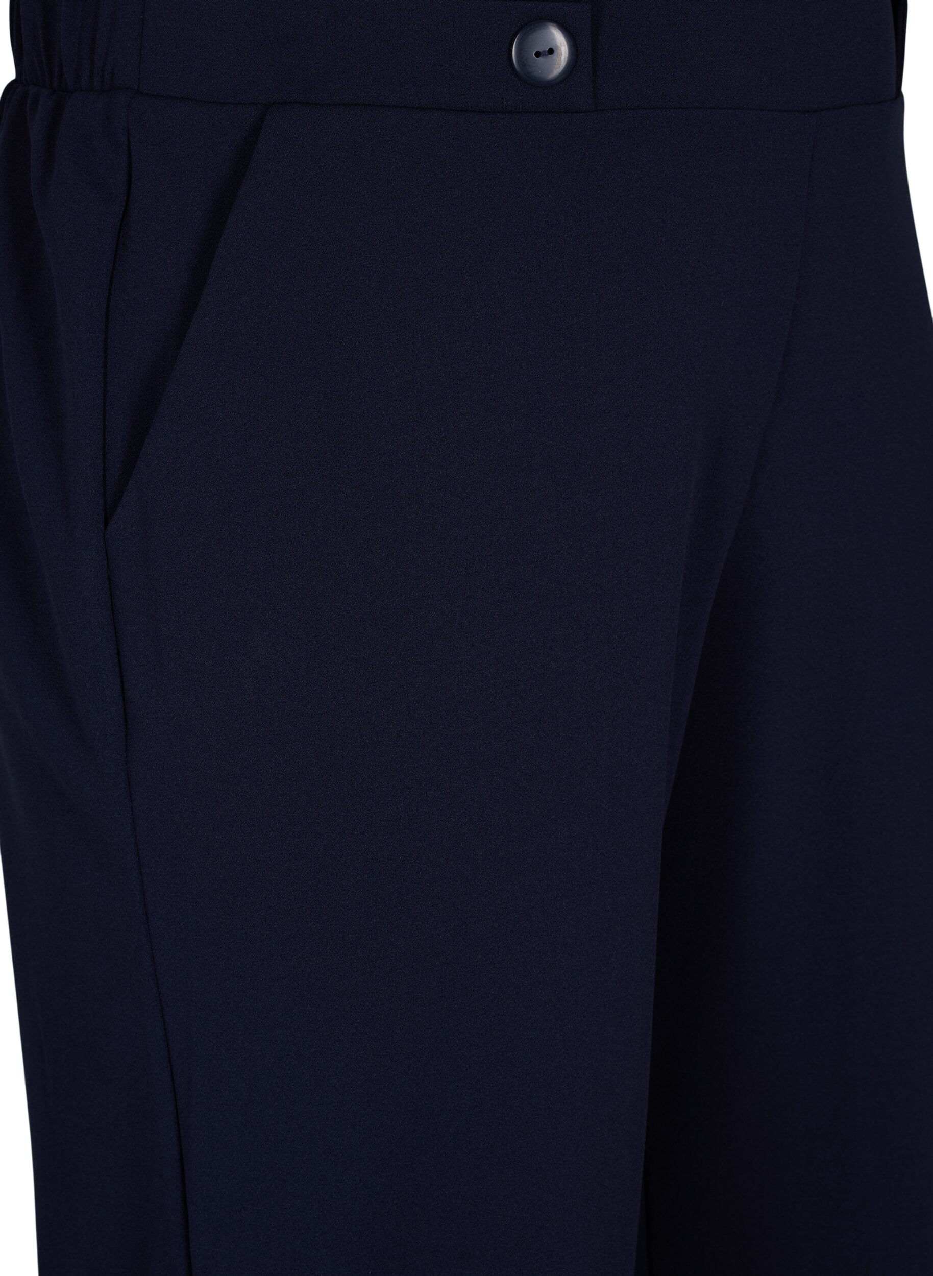 ZizziByxor med l&ouml;s passform och 7/8-l&auml;ngd, Bl&aring;, Packshot image number 2