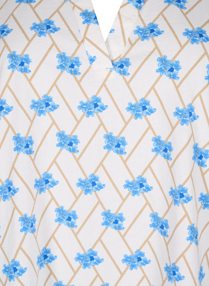 Blommig bomullstunika, Snow White Flower, Packshot image number 2