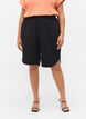 Lösa bermudashorts med smock, Black, Model image number 1