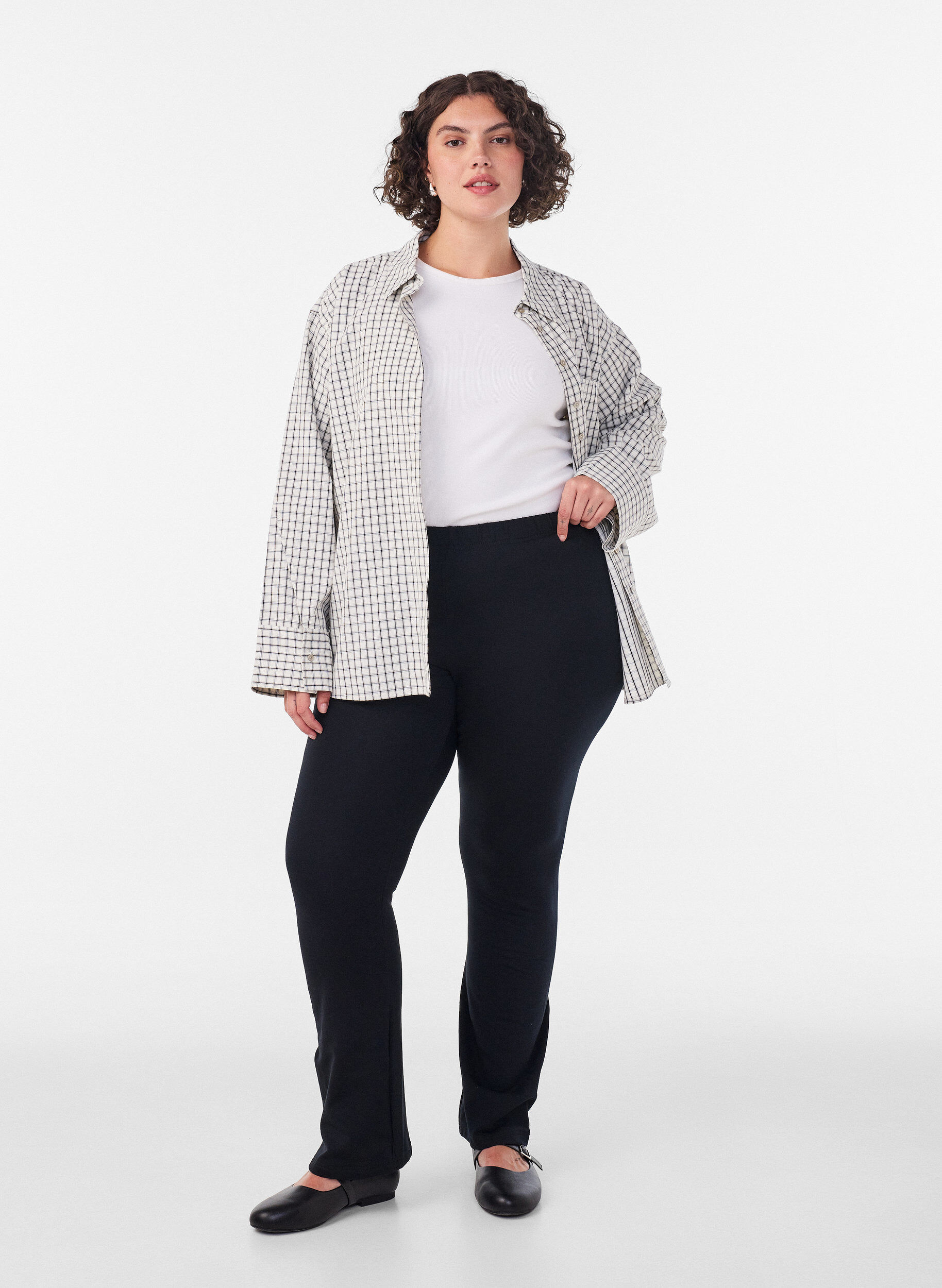 ZizziUtsv&auml;ngda jerseybyxor, Svart, Model image number 1