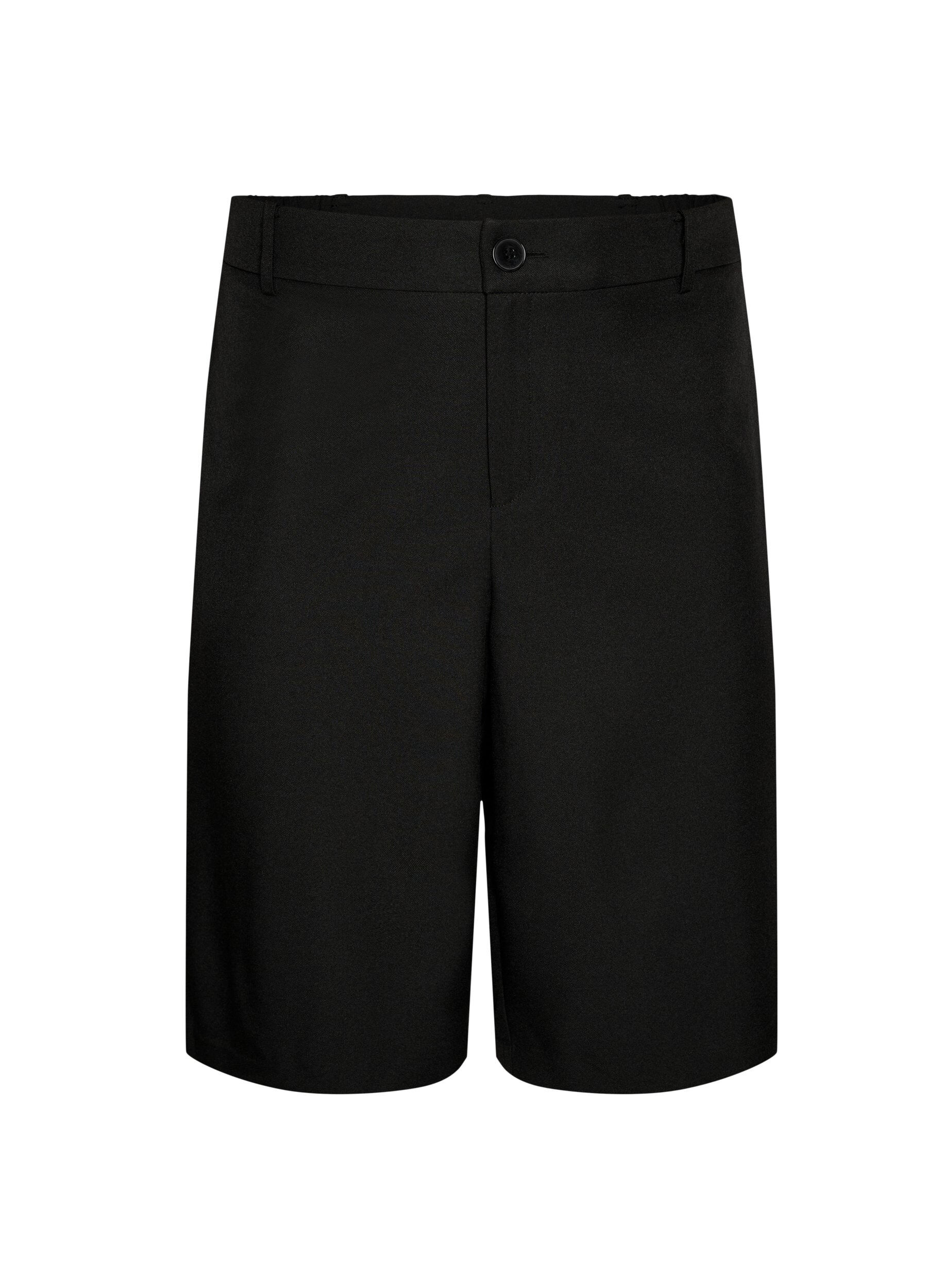ZizziL&ouml;sa Bermudashorts med h&ouml;g midja, Svart, Packshot image number 0