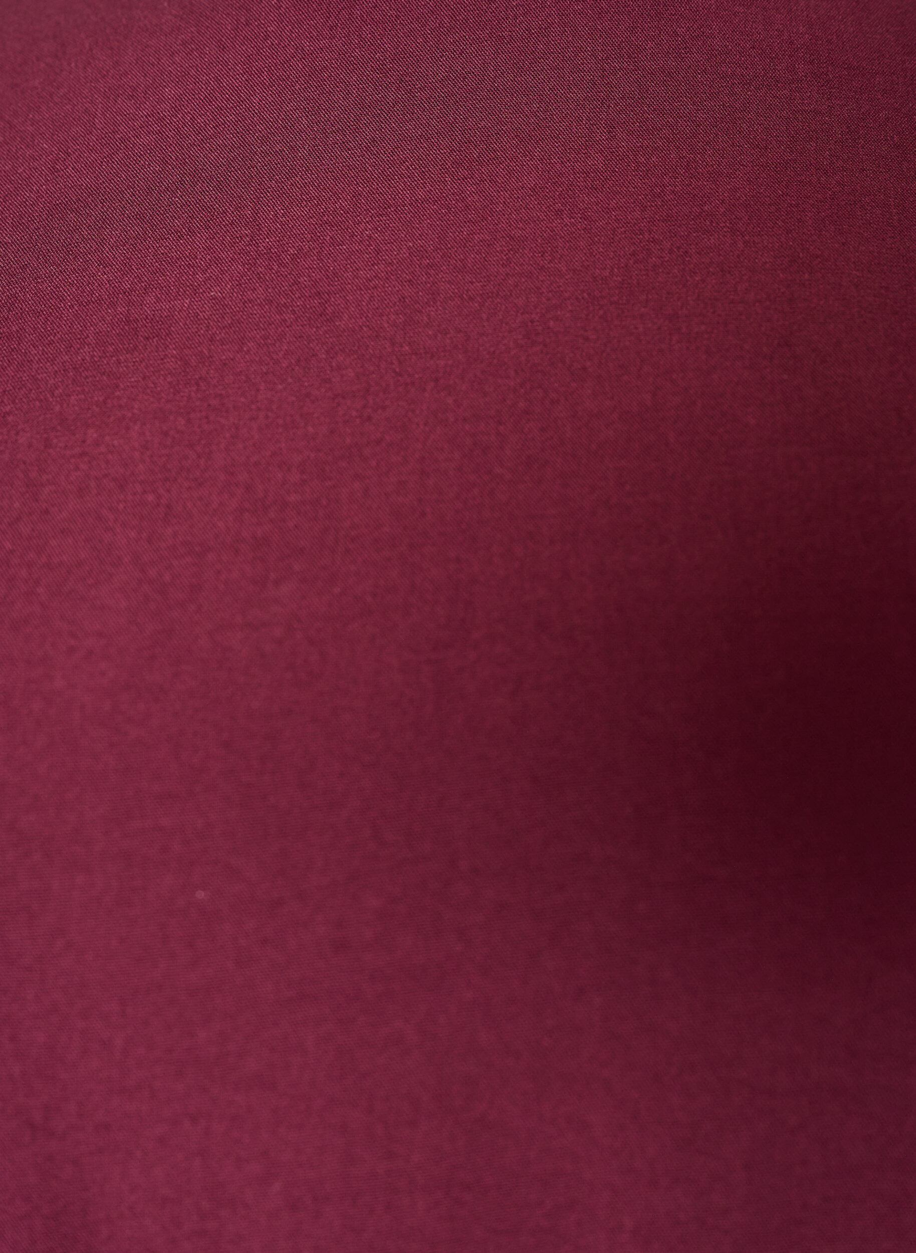 ZizziKort&auml;rmad v&auml;vd blus med rund hals, R&ouml;d, Packshot image number 2