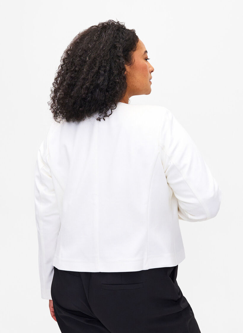 Kort kavaj utan knäppning, Cloud Dancer, Model image number 1