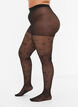 Tatueringsmönstrade tights i 25 denier, Black, Model image number 0