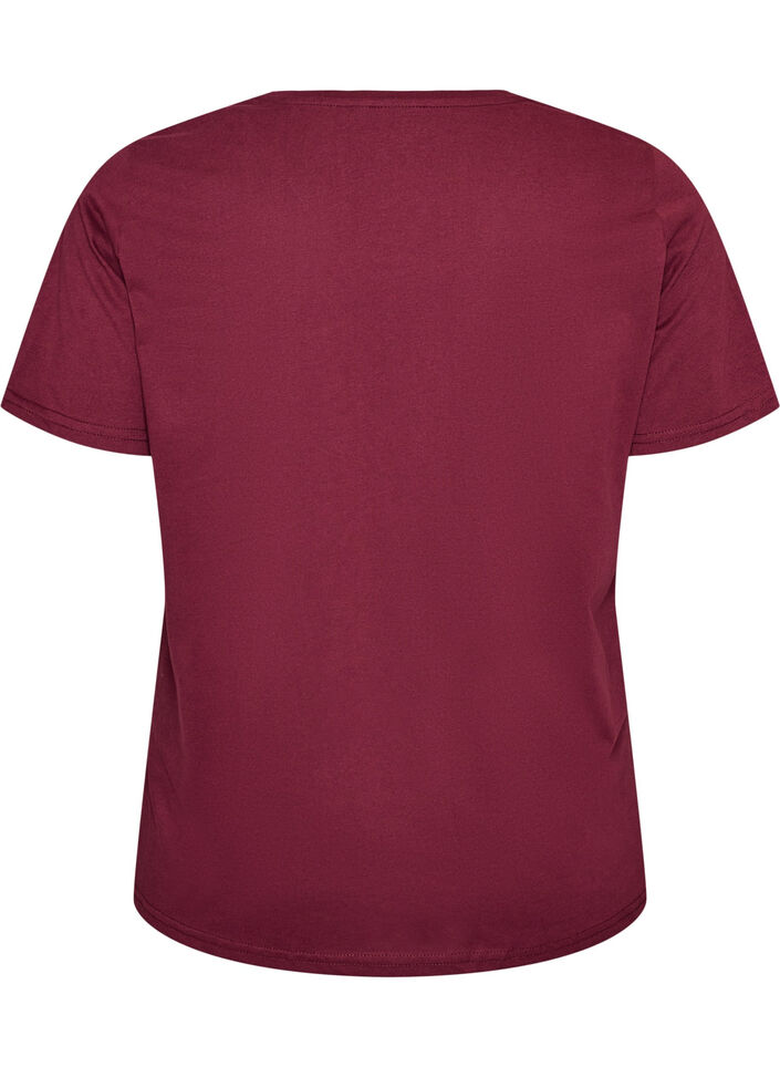 T-shirt med tryck, R&ouml;d, Packshot image number 1