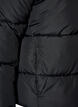 Kort pufferjacka med h&ouml;g krage, Svart, Packshot image number 3