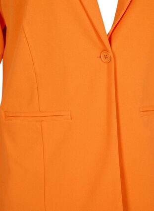 Blazer med fickor, Vibrant Orange, Packshot image number 2