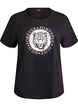 T-shirt med tryck, Svart, Packshot image number 0